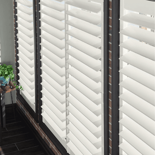 Custom shutters installed in a Milwaukee-area home